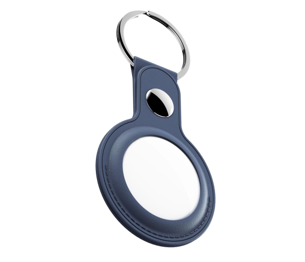 KeyBudz AirTag Keyring skórzane etui ochronne do AirTag cobalt blue IEOKBATCB - 1172145 - zdjęcie 2